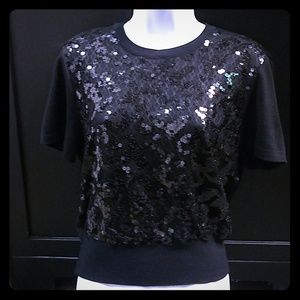 *Escada* !Virgin Wool! Sequened Top